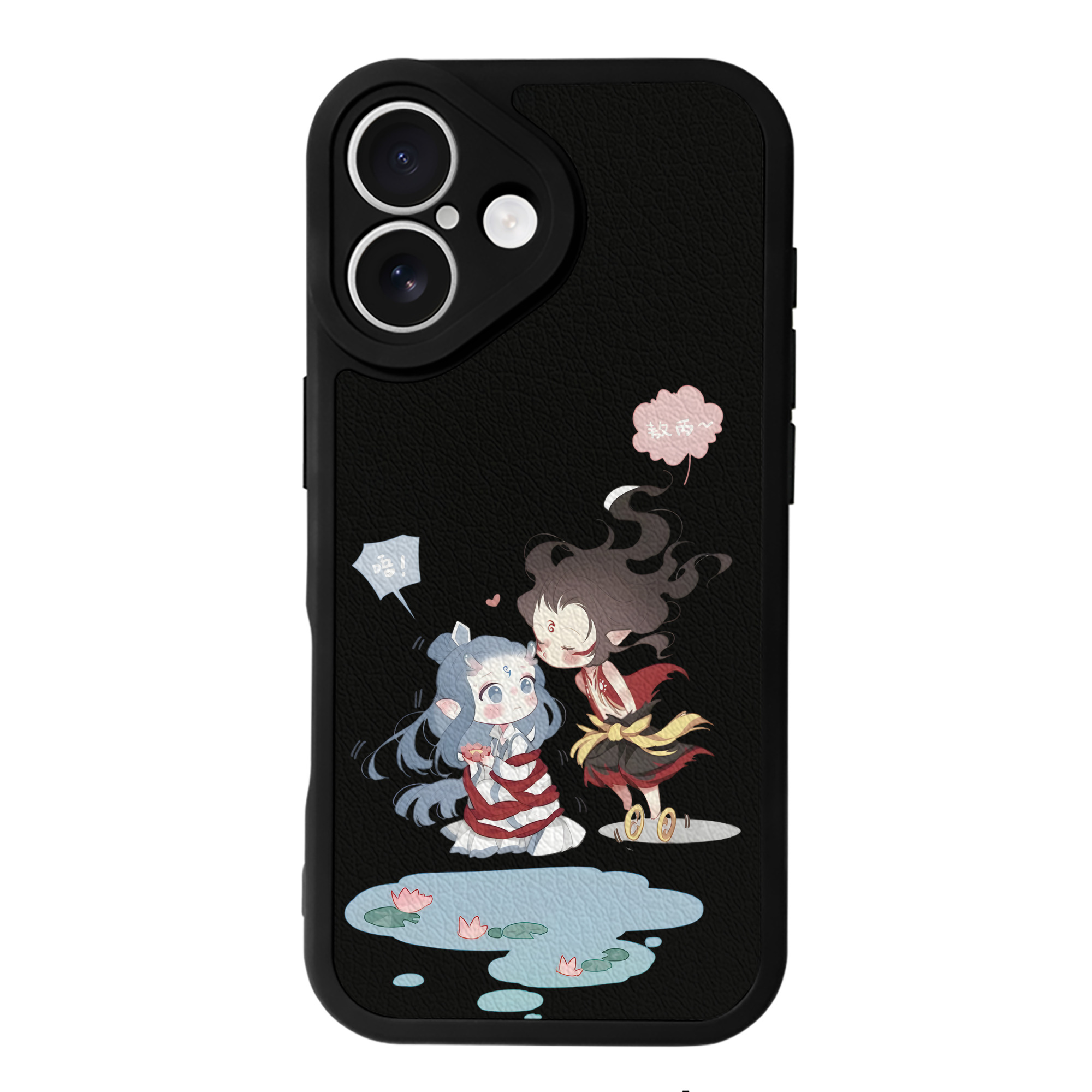 （画像用） Ne Zha 2 ナタ 魔童の大暴れ 【iPhone 16シリーズ対応】シリコンスマホケース（レザー調） 材質：シリコン